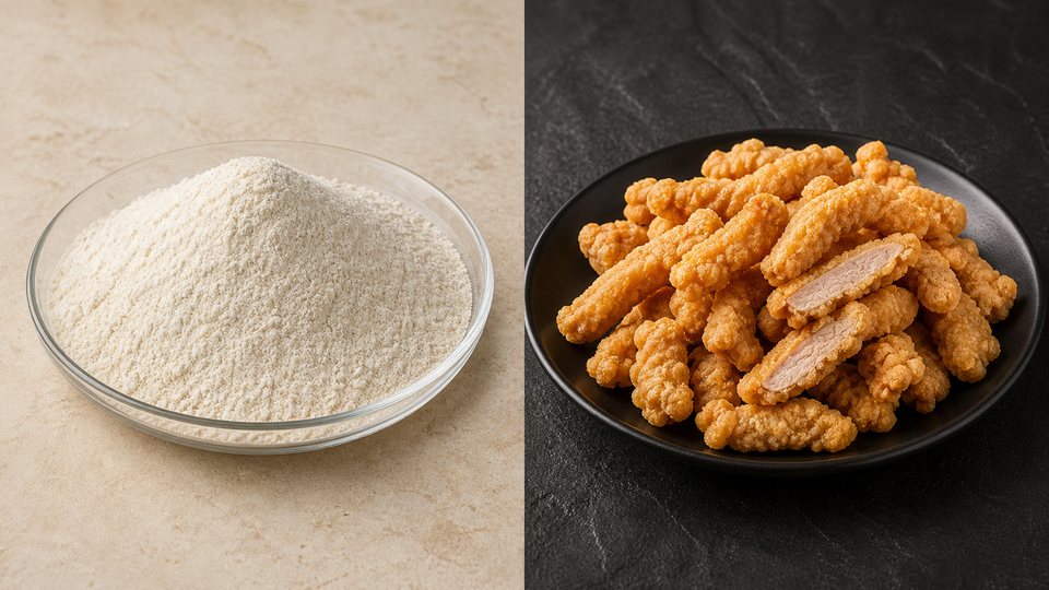 小酥肉专用炸粉与应用示意